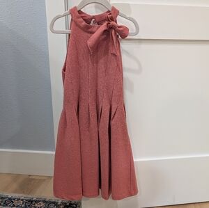 Charming Pink Sleeveless Kids Dress